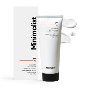 Minimalist Cream Sunscreen SPF 50 Lightweight