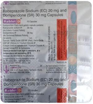 Rablet D 20/30 - Strip of 15 Capsules